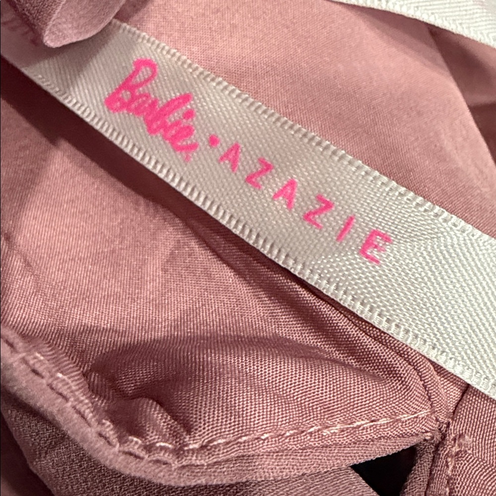 Barbie Mauve Ruffle Prom Dress - Picture 8 of 12